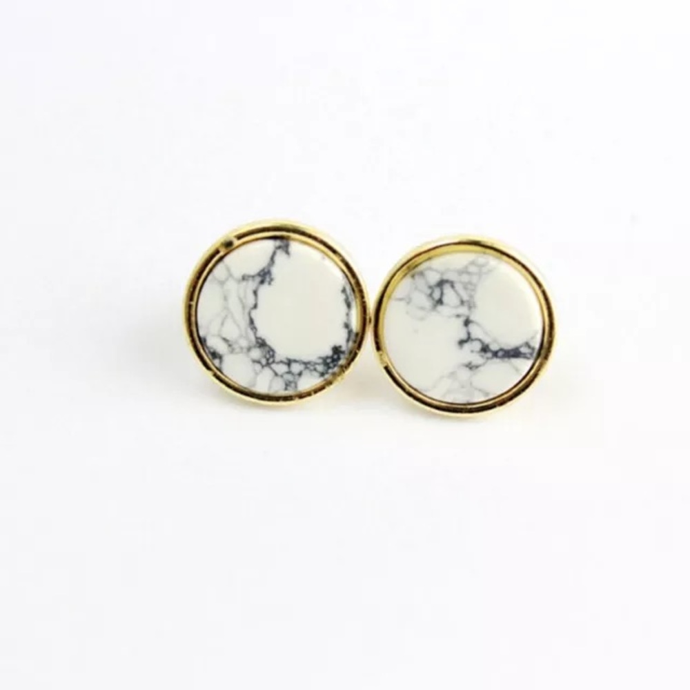 3 for $15 Marble stone earrings! - Picture 1 of 2